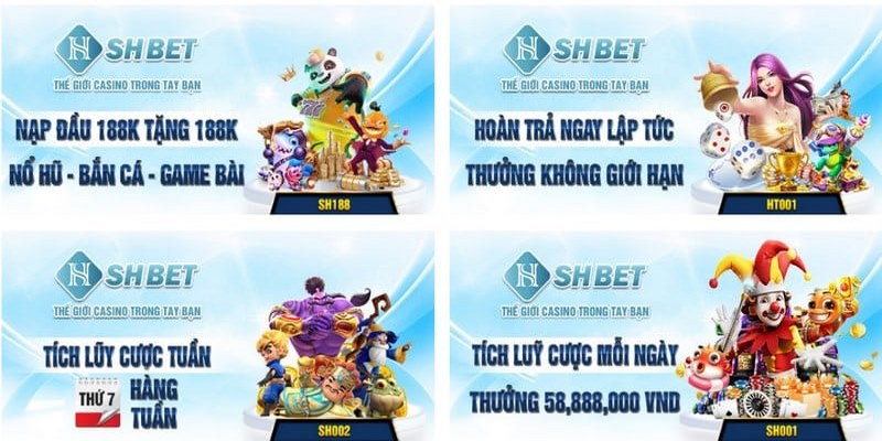 Những chương trình khuyến mãi SHBET